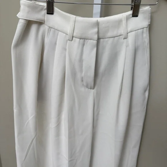 Zara women Elegant White Wide-Leg Pants size XS - Picture 2 of 4